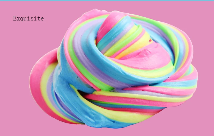 DIY затяжки Детские декомпрессионные игрушки Новая мода пушистая Floam слизь ароматизированный снятие стресса без боры детская игрушка шлама для детей