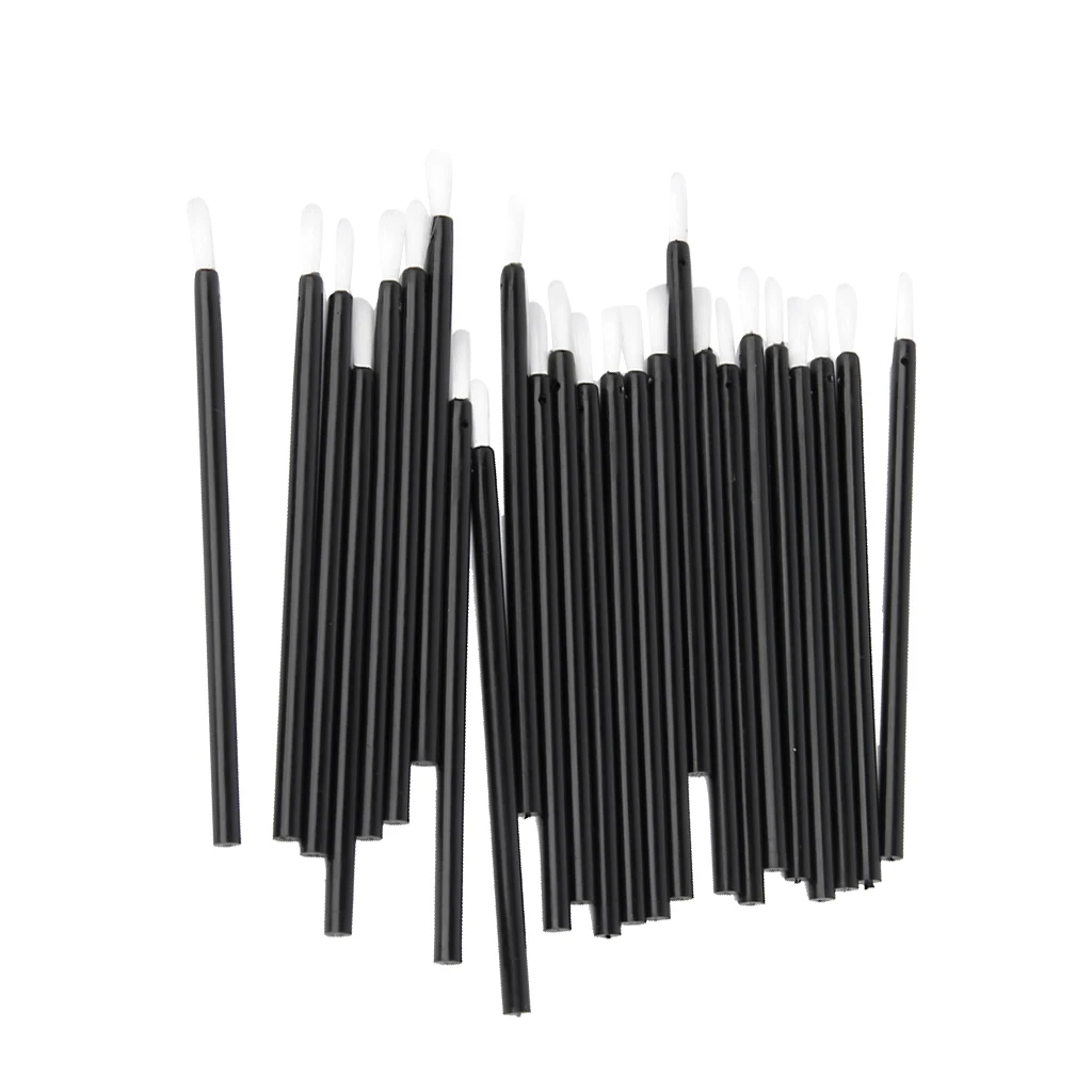25pcs/Set Disposable Lip Brushes Make Up Brush Lipstick Lip Gloss Wands Applicator Beauty Cosmetic Tool