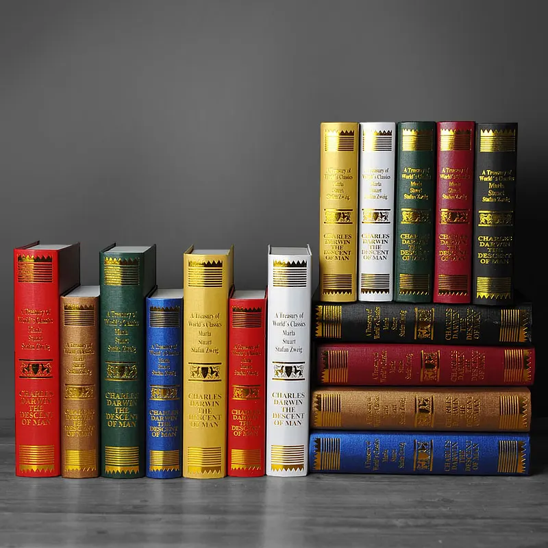 Old Time European Decorative Ornaments Darwin Book Photography Study Old Time European Decorative Ornaments Darwin Book Photography Study Simulation Fake Bookcase Props Mode Box In Figurines Miniatures From