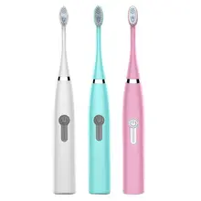 20 см с 3 сменные насадки для щёток для взрослых батарея зубная щетка держатель Водонепроницаемый Смарт время