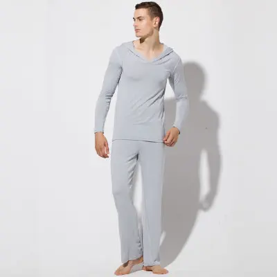 

Men Pajama Lounge Home Sleepwear mens through shirts tank top men pajama RQ091