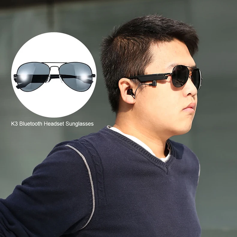 JackJad POLARIZED Aviation Style Smart Bluetooth Headset Sunglasses Driving Music Call&Answer Sun Glasses Oculos With Headphone JackJad POLARIZED Aviation Style Smart Bluetooth Headset Sunglasses Driving Music Call&Answer Sun Glasses Oculos With Headphone