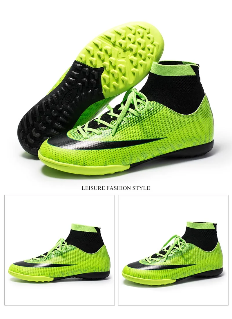 Relvado indoor sapatos de futebol dos homens
