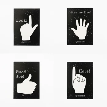 

Creative Gesture Memo Pad 30 Sheets Sticky Notes Decoration Notice Stickers Notepad School Office Supplies