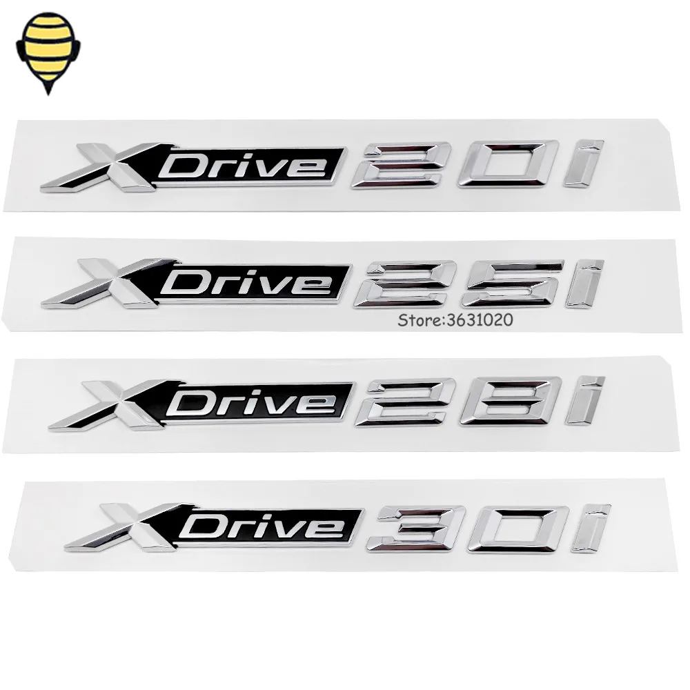 

Car Styling 3D Sticker Auto Trunk Rear Emblem Decal Badge for Xdirve logo for BMW XDrive 20i 25i 28i 30i F20 M4 M6 X3 Z4 325 218