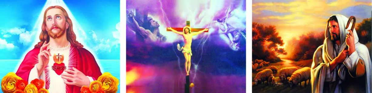 

Divine Mercy Image Love Jesus Christ 3D Lenticular Print HD change chart 3 prints in 1 12x16inch