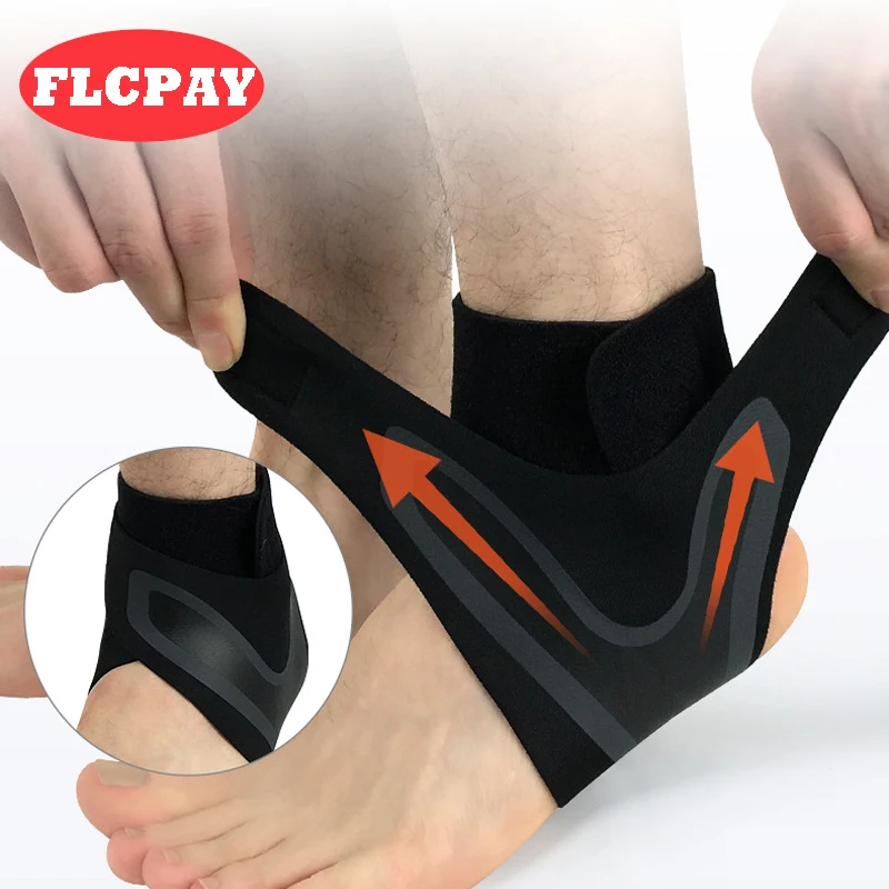 

1 Pcs Sport Safety Ankle Support Gym Running Football Ankle Joints Protection Black Foot Bandage Elastic Ankle Brace Band Guard
