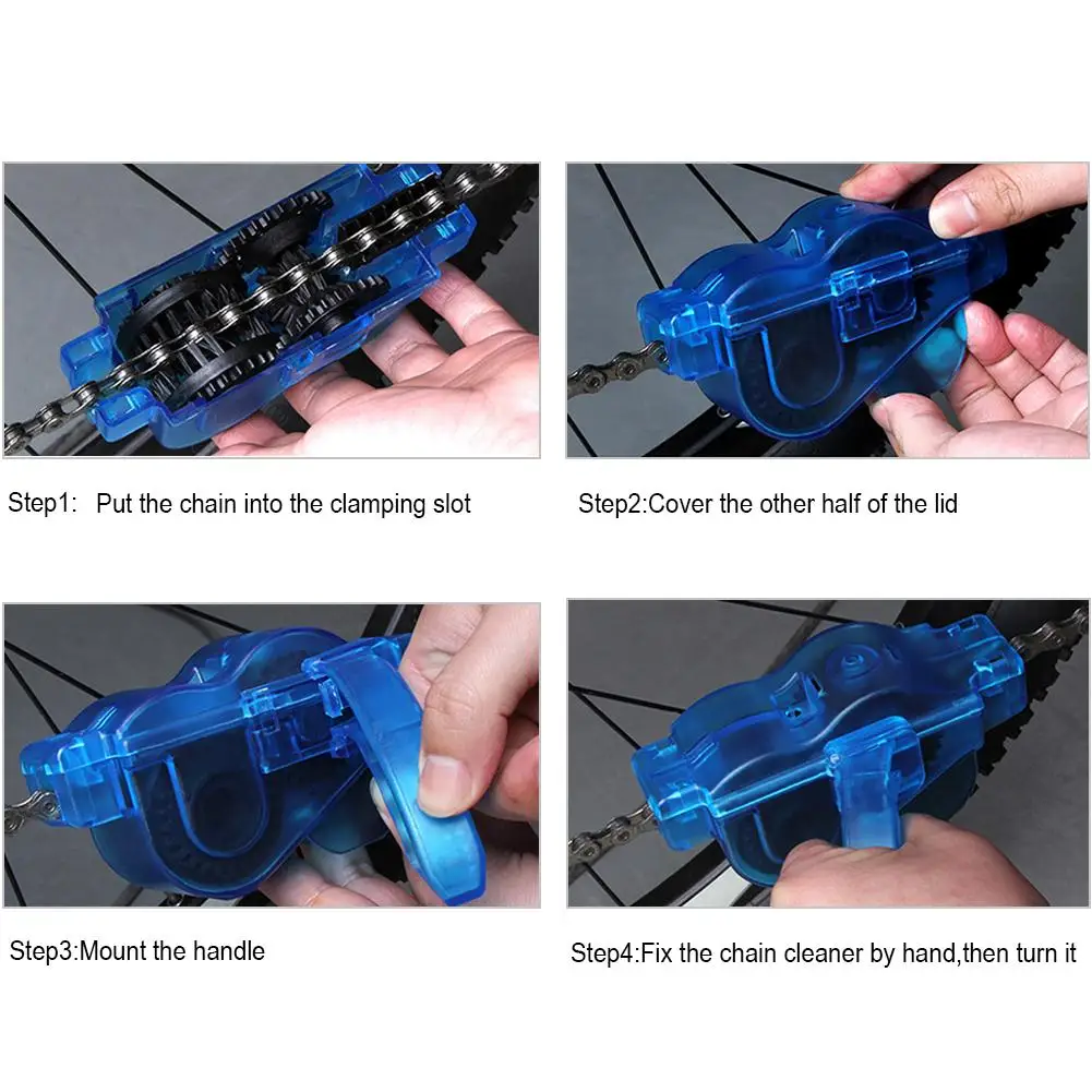 Perfect 4Pcs/Set Portable Bicycle Chain Cleaner Bike Clean Machine Brushes Scrubber Wash Tool Mountain Cycling Cleaning Accessories S3 3 Perfect 4Pcs/Set Portable Bicycle Chain Cleaner Bike Clean Machine Brushes Scrubber Wash Tool Mountain Cycling Cleaning Accessories S3 3