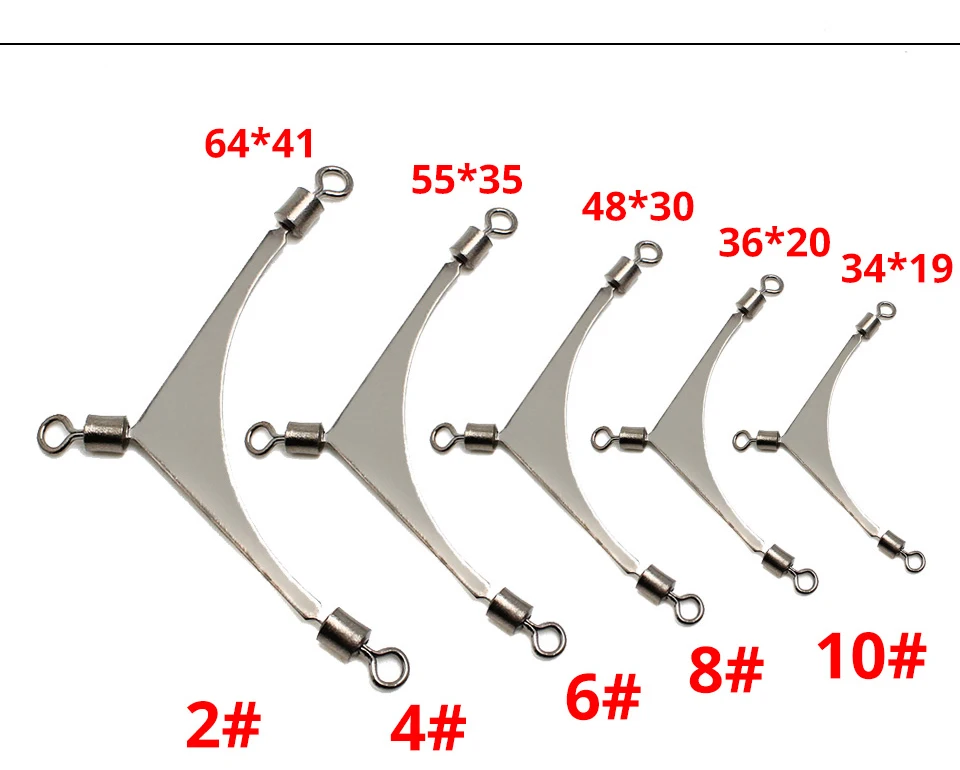Amlucas 10 шт., поворотные разъемы для полюса, металлические крючки, рыболовные снасти, принадлежности для рыбалки, рыболовные крючки WE293