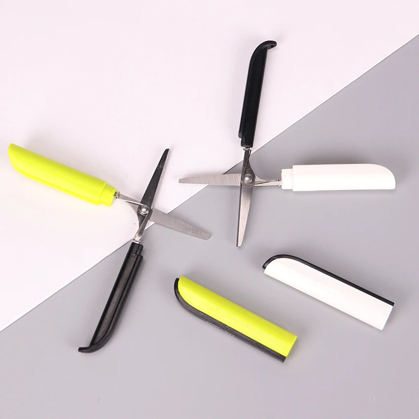 

1PC Candy Hidden Creative Pen Design Student Safe Scissors Paper Cutting Art Office School Supply Stationery DIY Tool