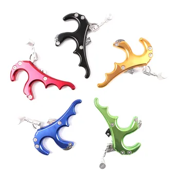 

4 Finger Grip Caliper Arrow Release Aids for Compound Bow Hunting Archery Aluminum Archery Arrow 4 Finger Grip