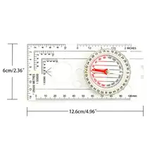 Акриловая Лупа компас нейлоновый шнур водонепроницаемый точность измерительные весы линейка Открытый Отдых Туризм Альпинизм использование выживания