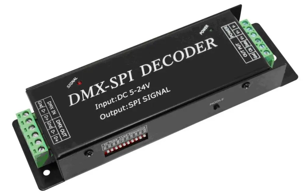 Декодер DMX SPI поддержка 10 видов разных пикселей IC вы можете выбрать необходимый с