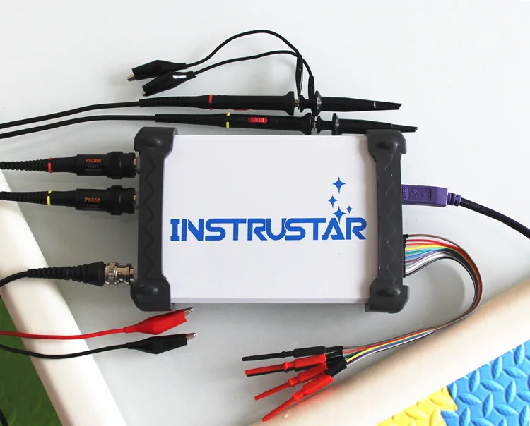 ISDS205X Virtual PC USB oscilloscope DDS signal and logic analyzer 2CH 20 MHz bandwidth 48MSa / s 8bit ADC FFT analyzer