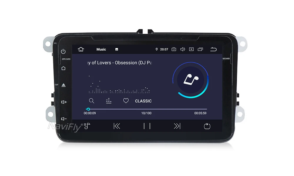 Discount Android 9.0 Car radio dvd for VW GOLF 5 Golf 6 Tuguan Touran Skoda Octavia yeti 8" full touch IPS screen built in DSP GPS DVD 16
