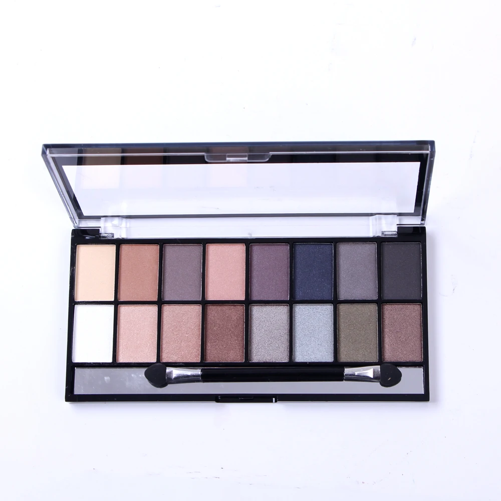 Professional Makeup 16 Colors Gliter Shiny Eyeshadow Palette Waterproof Matte Pigments Minerals Eye Shadow Nude Brown Make Up