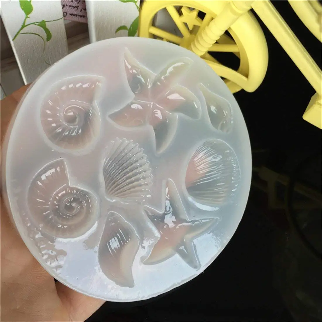 Морская звезда Shell Форма Полимерная глина силиконовый форма для ювелирных изделий инструменты для кулон серьги DIY Создание силиконовые