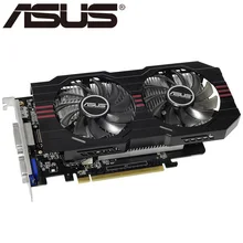 ASUS, оригинальная Видеокарта GTX 750, 2 Гб, 128 бит, GDDR5, видеокарты для nVIDIA, VGA, карты Geforce GTX750, Hdmi, Dvi, VGA, б/у