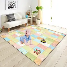 Милый мультфильм животных 3D Печатный ковер детский игровой коврик спальня Противоскользящий коврик современный мягкий коврик Домашний декор