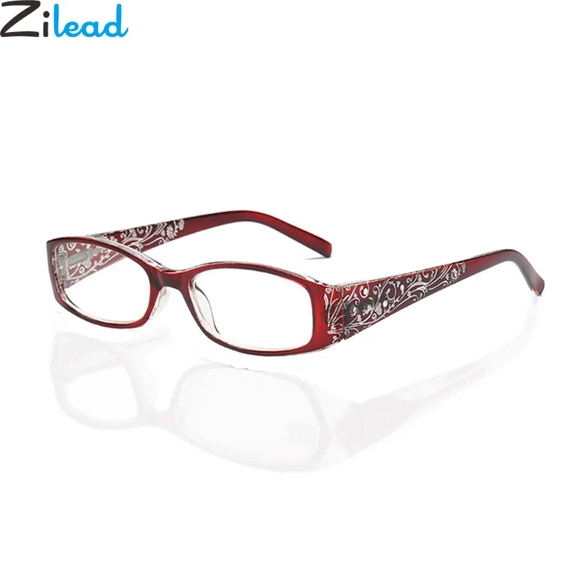 

Zilead Women Reading Glasses With Rhinestone Anti-Fatigue Anti-Radiation Diopter Presbyopic Glasses +1.0+1.5+2.0+2.5+3.0+3.5+4.0