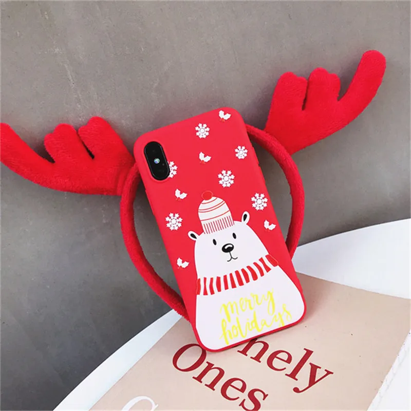 

For iphone X XS XR XS MAX Santa Claus Cases XSY&G Matte Phone Case Cover Silicone TPU For iphone 6 7 6s 8 Plus Fundas Coque