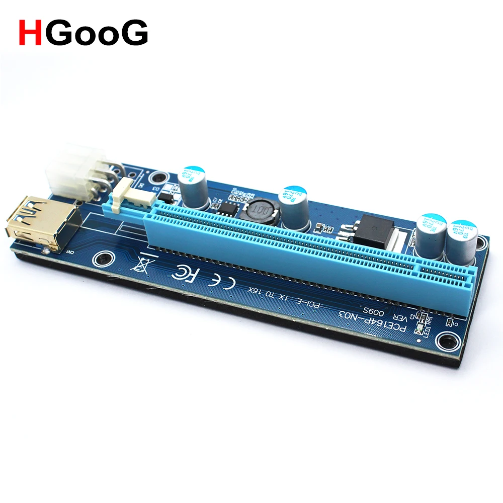 HGooG 009 S стояки карта PCI E PCIe Express Card 1x 4x 8x 16x USB 3 0 кабель для передачи данных BTC шахтер