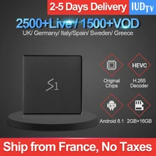IPTV Box Leadcool S1 1 Year IUDTV UK Swedish IPTV Subscription FULL HD TV Box Android 8.1 Europe IPTV Italy France Arabic IP TV 