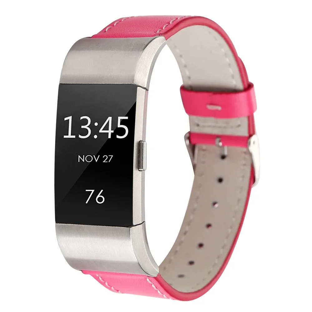 HL Мода г. кожаный ремешок замена часы для fitbit заряд 2 oct24