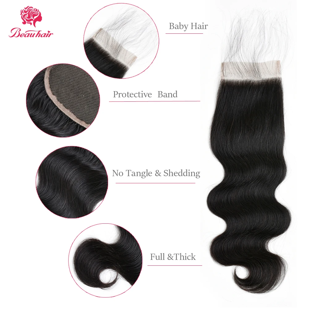 BeauHair 8A Brazilian Body Wave 3 Bundles With Closure Brazilian Hair Weave Bundles Human Hair Extensions With Lace Closure BeauHair 8A Brazilian Body Wave 3 Bundles With Closure Brazilian Hair Weave Bundles Human Hair Extensions With Lace Closure