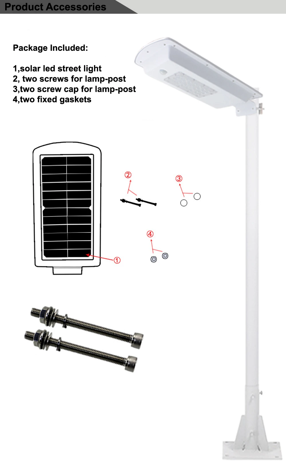 GO OCEAN Solar Lamps LED Solar Waterproof Wall Integrated LED Street Light Solar Lamp Motion Sensor Outdoor Garden Light (13)