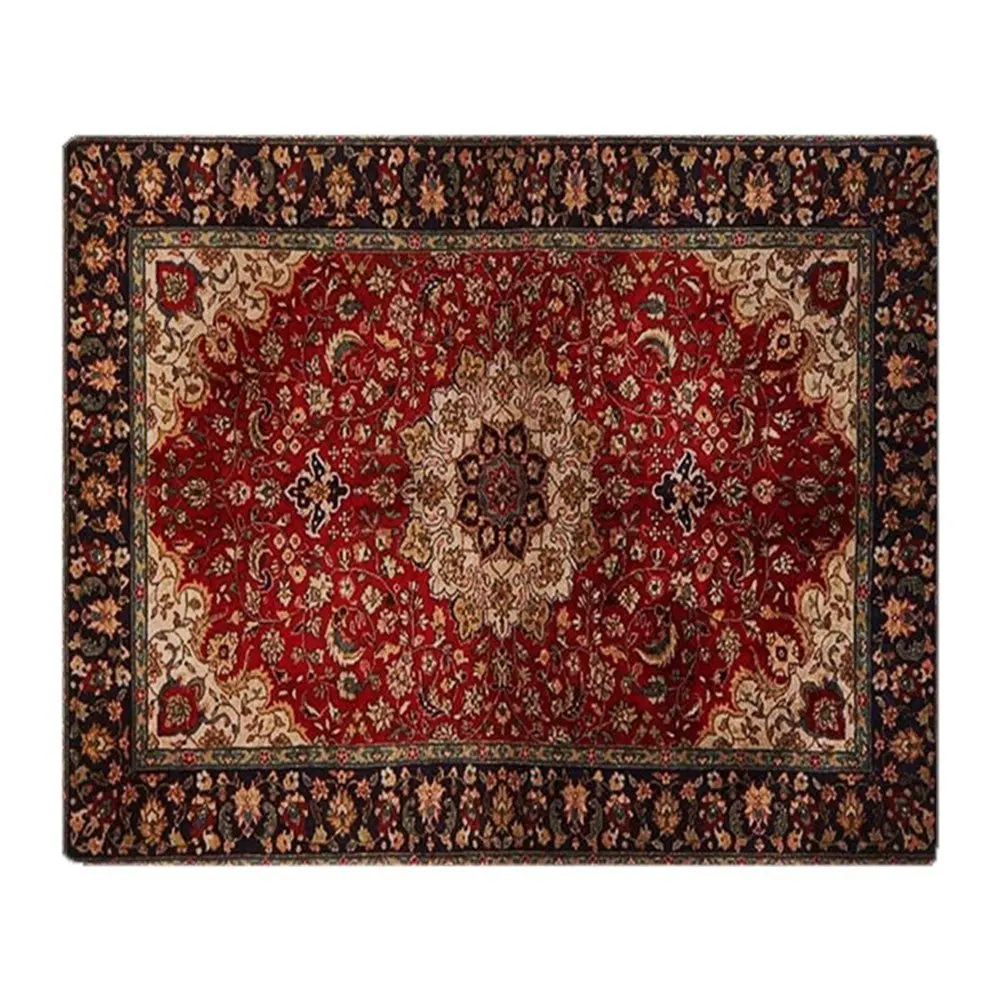 

Persian Rug Red And Gold Soft Fleece Throw Blanket Super Soft Printing Family Car and Sofa Throws Office Quilts