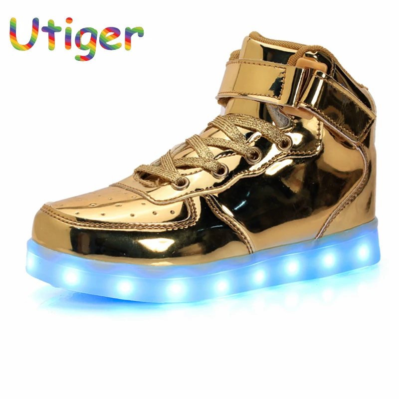 

Kids Boy Girl Glowing Sneakers Children Shoes Luminous USB Charger LED lights Casual Flat Boy girl Shoes with light