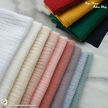 140x50 см Чистый цвет морщин хлопчатобумажная пряжа Ткань DIY Детская одежда ткань сделать Стёганое одеяло украшение дома 160 г/м