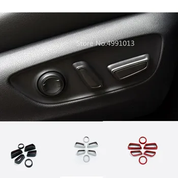 

For Toyota RAV4 2019 2020 Car Interior Decorative Seat Adjustment Knob Button Switch Trim Hoods Part 6pcs