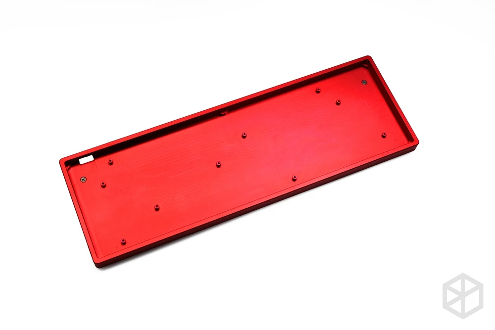 Анодированный алюминиевый плоский чехол с металлическими ножками для пользовательской механической клавиатуры черный, серый, красный, синий, colorway для xd68 65