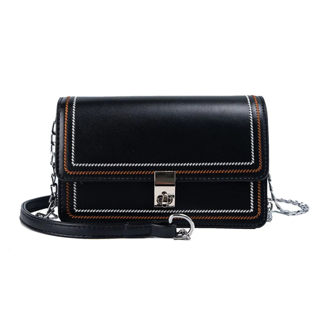 Сумки через плечо для женщин Ретро сумка-мессенджер Сумочка Bolsas De Muje Bolsos Mujer# T2 - Цвет: Black