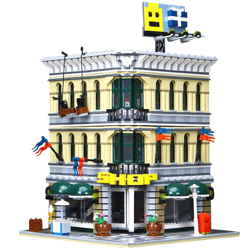 

15005 NEW 2232Pcs City Grand Emporium Model Building Blocks Kits Brick Toy Compatible with 10211