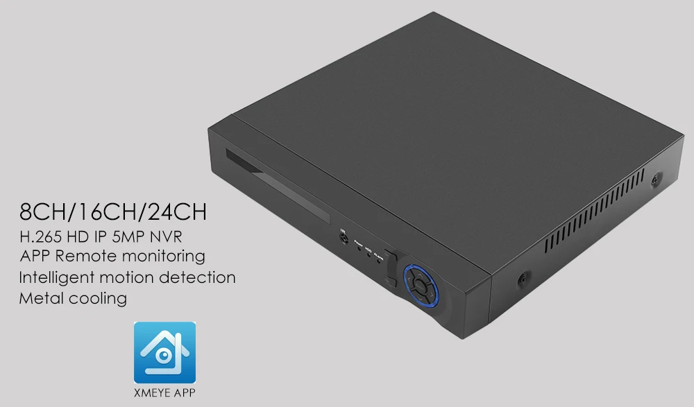 USAFEQLO H.265 5MP 8CH/16CH 5MP 1 SATA HDD порты NVR XMEYE ONVIF P2P детектор движения HDMI VGA CCTV видео рекордер