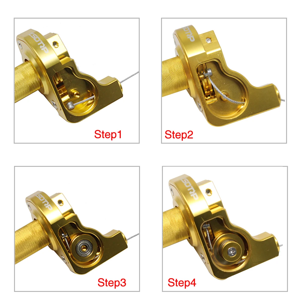 Alconstar для 22 мм руль Универсальный Alconstar мотоцикл алюминиевый акселератор дроссельной заслонки быстрый поворот ручки с кабелем 5 цветов