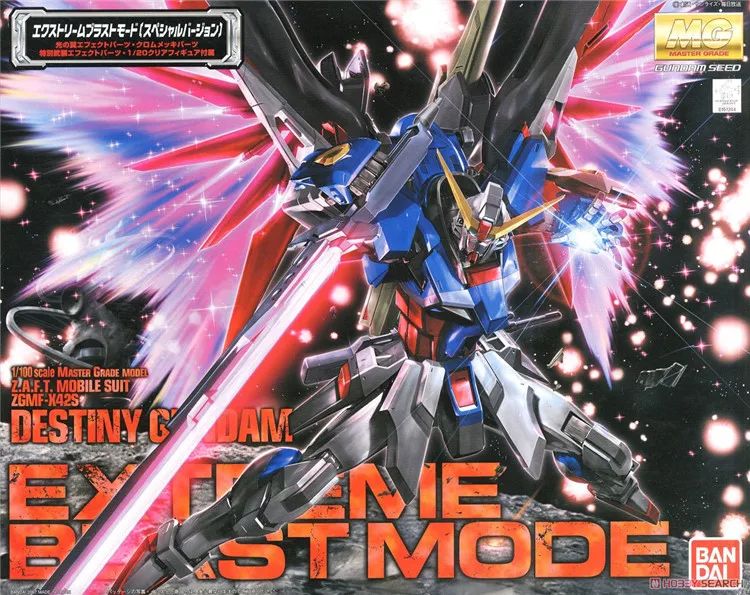 Bandai Gundam 1/100 мг Destiny экстремальный режим вспышки сборные модели наборы экшн