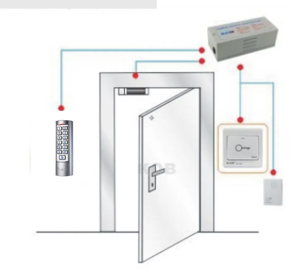 Новейшая Рабочая частота 125 кГц RFID EM карта система контроля доступа, светящаяся цифровая клавиатура+ 10 карт