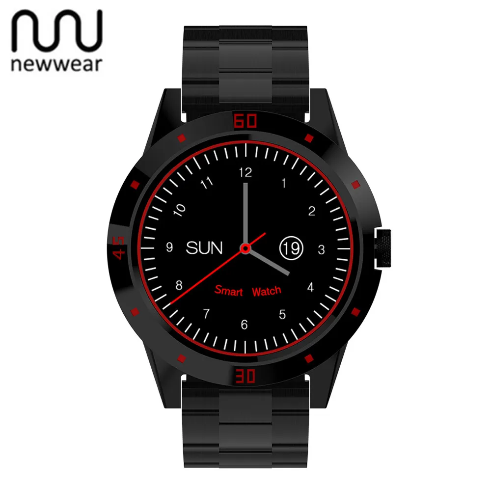 

NEWWEAR N6 Smartwatch Heart Rate Monitor 1.3 Inch MTK2502 Sedentary Remind Wristband Bluetooth Smart Watch For Android IOS