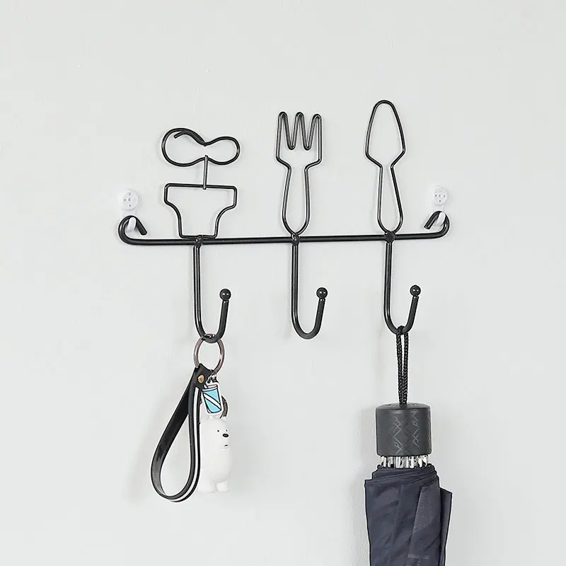 Modern Style Iron Potted Plant Kettle Shelving Hook Hat Rack Storage Rack Home Decorative Hook Key Hook Coat Rack Modern Style Iron Potted Plant Kettle Shelving Hook Hat Rack Storage Rack Home Decorative Hook Key Hook Coat Rack