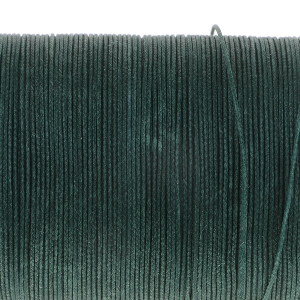 142 Yards 0.5mm Round Polyester Waxed Thread Cord Leather Sewing Hand Stitching Jewelry Craft
