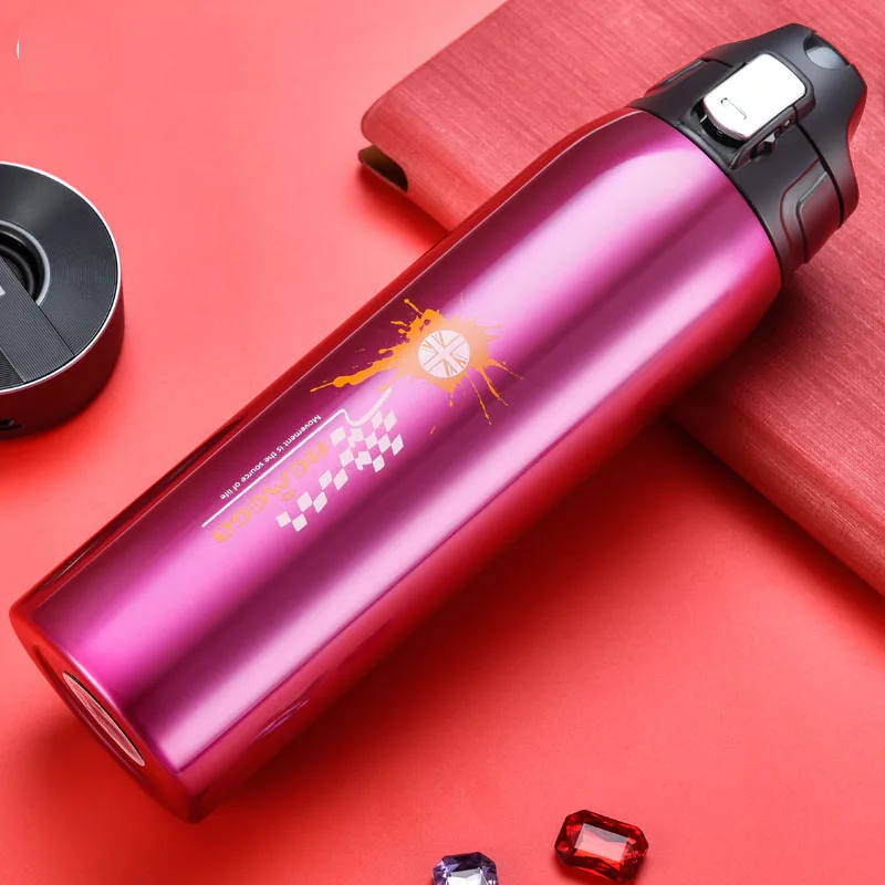 1000ml Thermos Stainless Steel Insulated water Bottle pouch Outdoor Sports Drinking double wall insulated termos