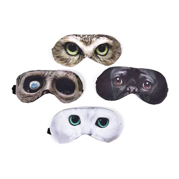 

Sleeping Mask Case Cosplay Eyepatch Cute Travel 3D Eyeshade Cat Sleep Mask Rest Relax Sleeping Aid Blindfold Ice Cover Eye Patch