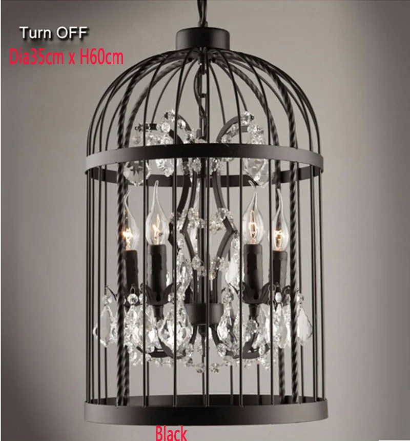 Retro-Lamparas-Black-Decor-American-Vintage-Industrial-Bird-Cage-Pendant-Light-With-Crystal-Ornaments-Nordic-Birdcage113