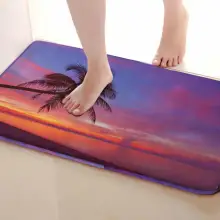 Кокосовое дерево Стиль Коврик для ванной комнаты, смешной Противоскользящий коврик для ванной, занавески для душа s аксессуары, соответствующие вашей душевой занавеске