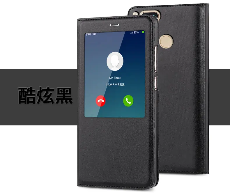 xiaomi mi A1 Case high quality PU Leather Smart Flip Cover For 5x mi5x with View Window |