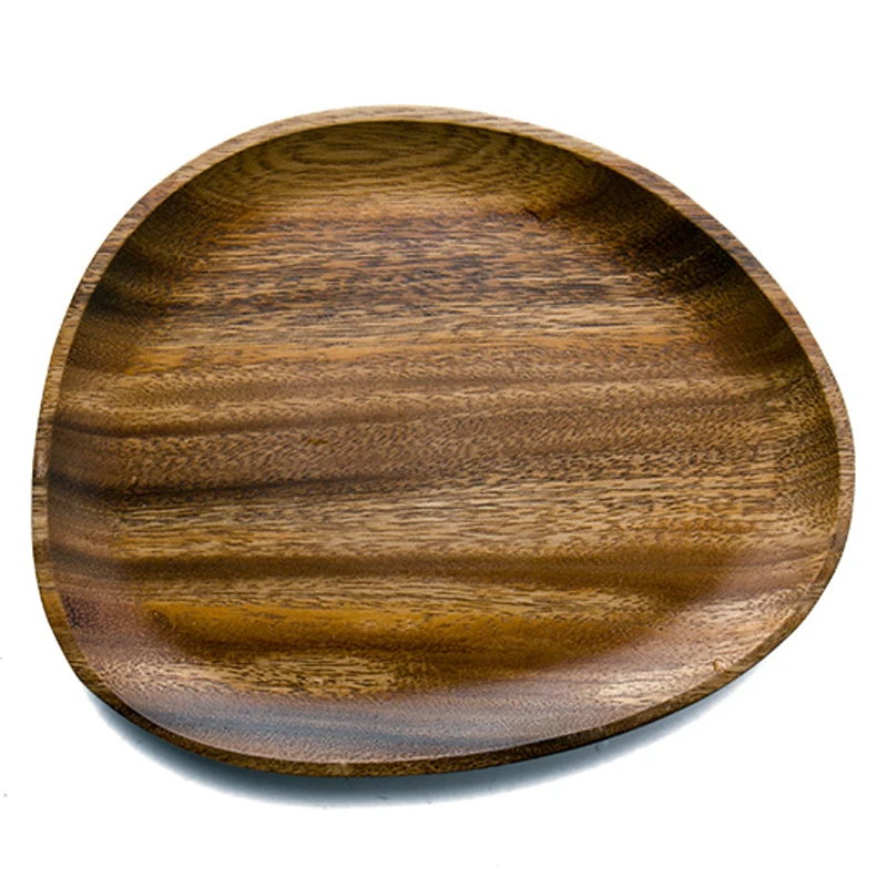 Buy Tableware Acacia Wood Dishes Trays Simple Wooden Household Kitchen